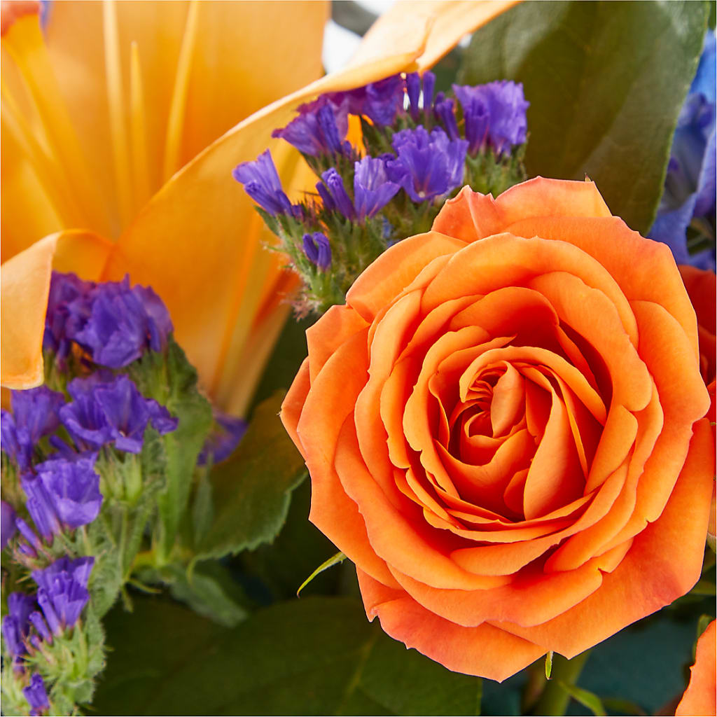Radiant Citrus Box Bouquet – My Sisters Garden, Higginsville MO