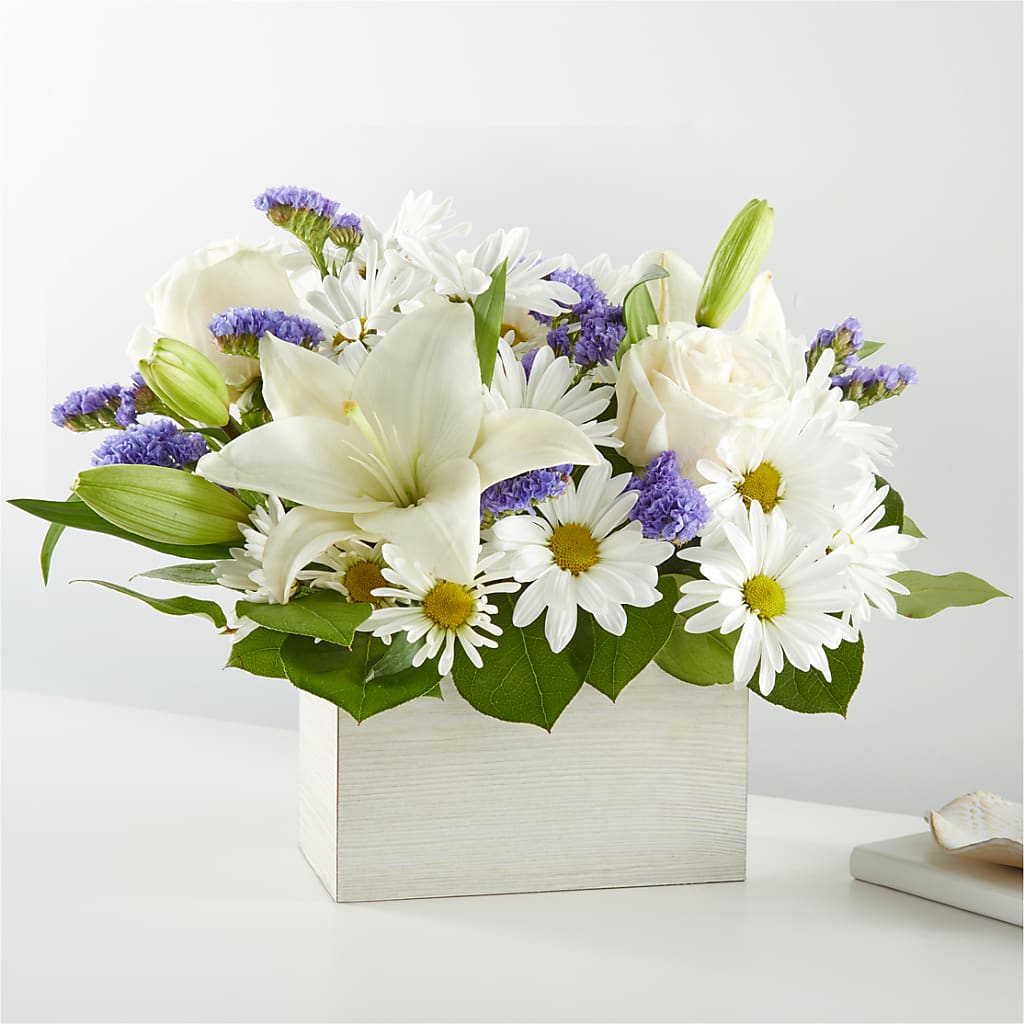 Beyond Blue Box Bouquet – My Sisters Garden, Higginsville MO
