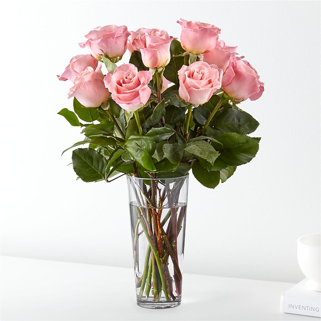 Long Stem Pink Rose Bouquet – My Sisters Garden, Higginsville MO