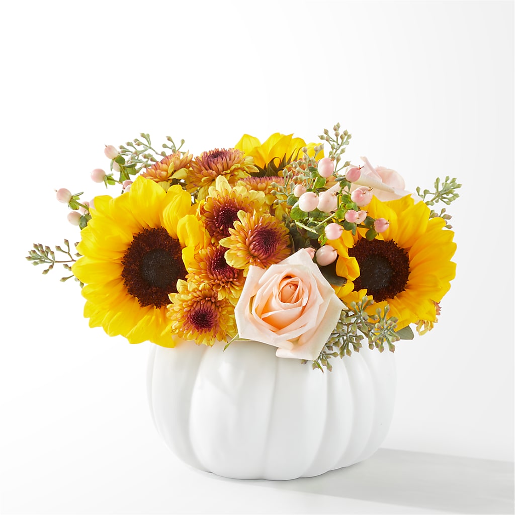 Pumpkin to Talk About Bouquet – My Sisters Garden, Higginsville MO