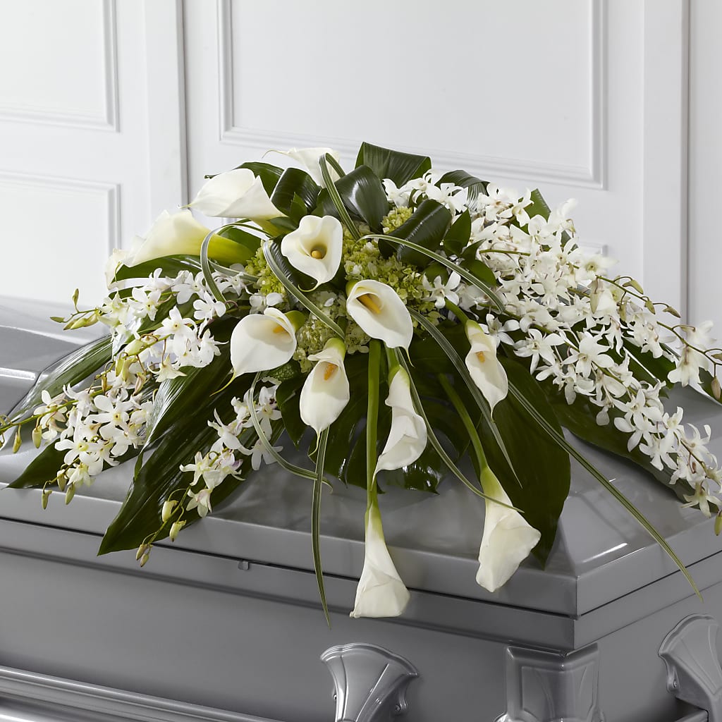 Angel Wings Casket Spray – My Sisters Garden, Higginsville MO