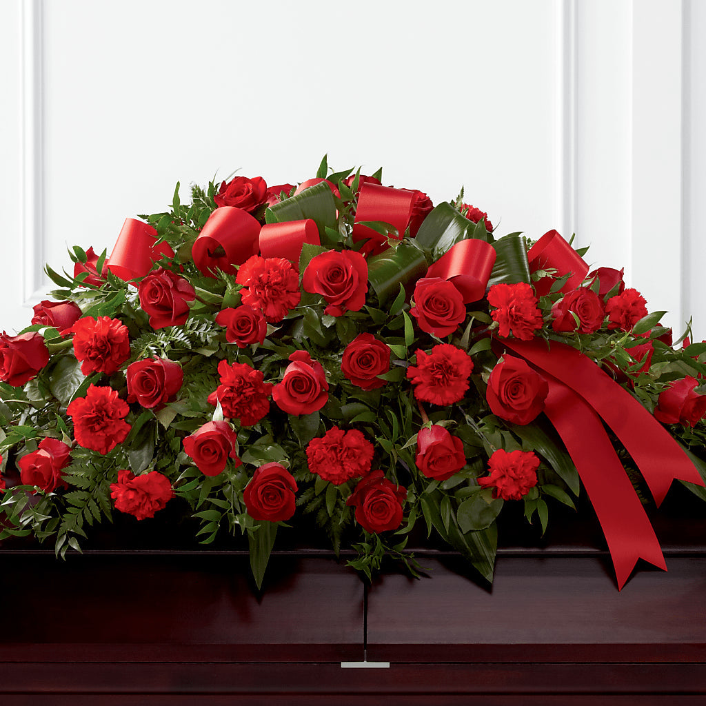 Tribute of Life Casket Spray – My Sisters Garden, Higginsville MO