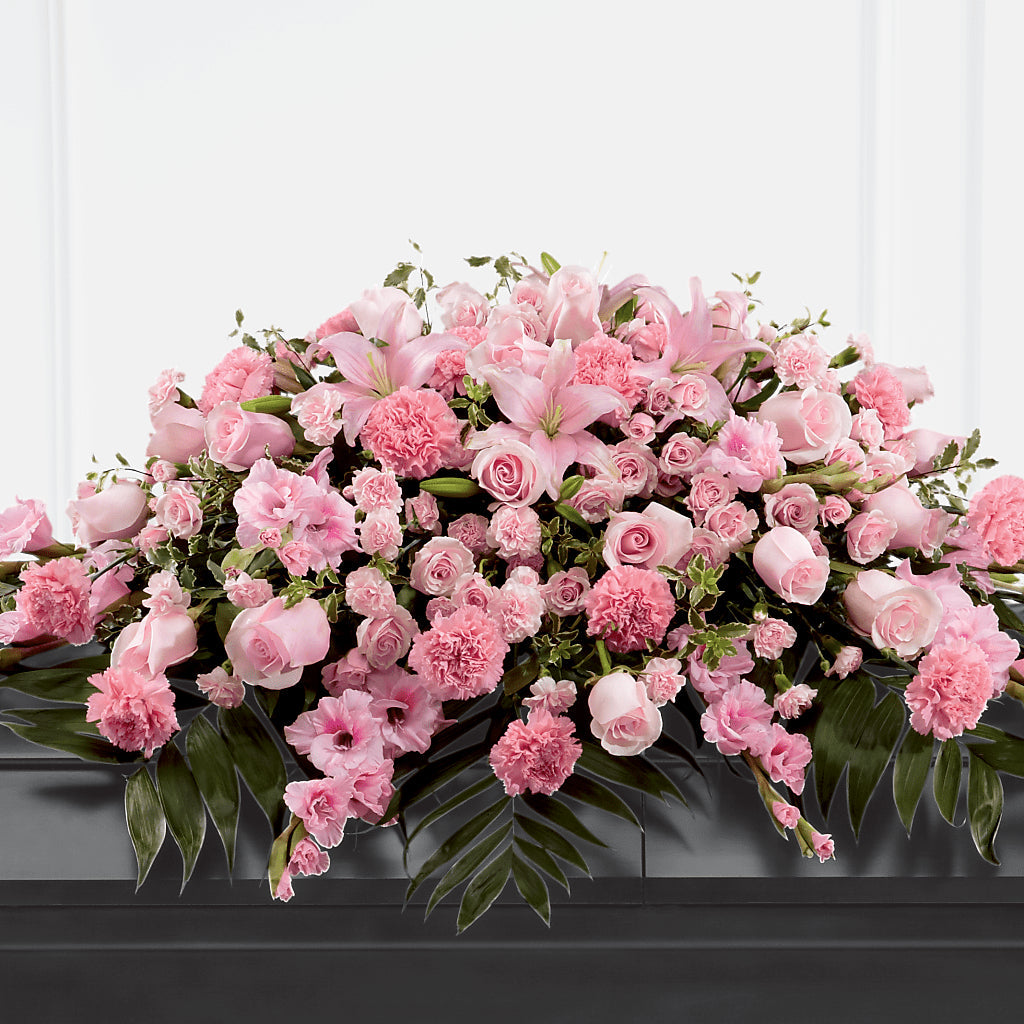Garden of Comfort Casket Spray (Standard) – My Sisters Garden, Higginsville MO