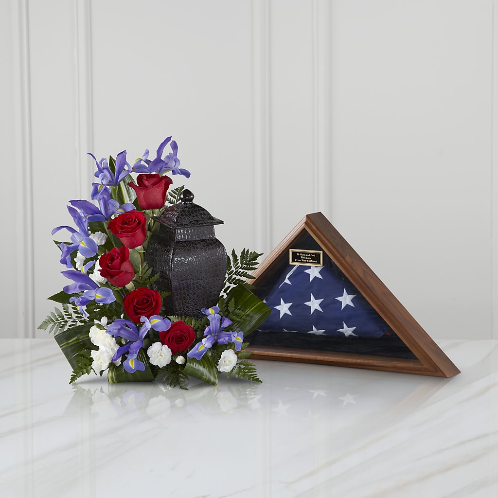 Patriotic Tribute Arrangement – My Sisters Garden, Higginsville MO