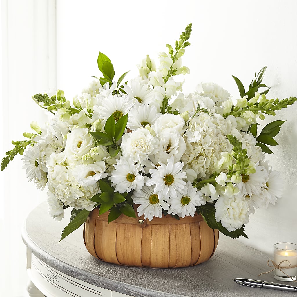 Pure Ivory Basket – My Sisters Garden, Higginsville MO