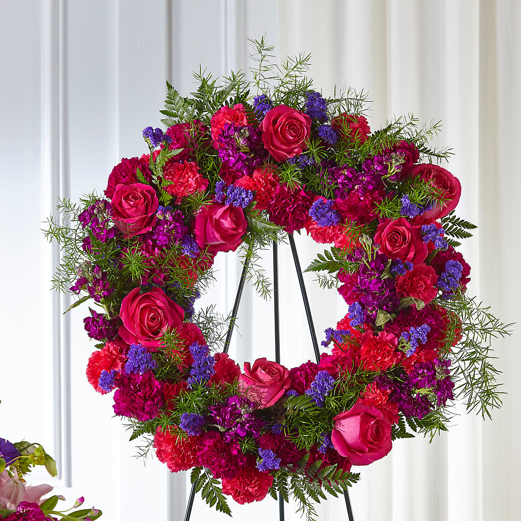 Calming Colors Wreath – My Sisters Garden, Higginsville MO