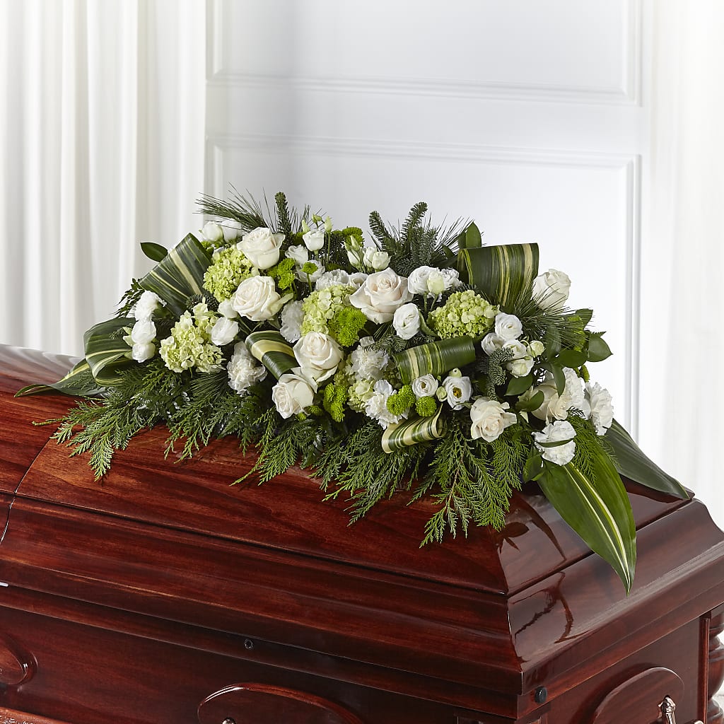 Hopeful Gesture Casket Spray – My Sisters Garden, Higginsville MO