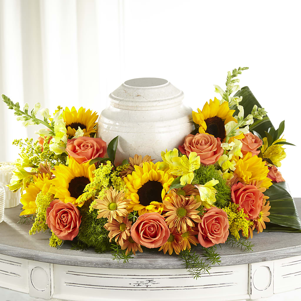 Faithful Sunflower Cremation Adornment – My Sisters Garden, Higginsville MO