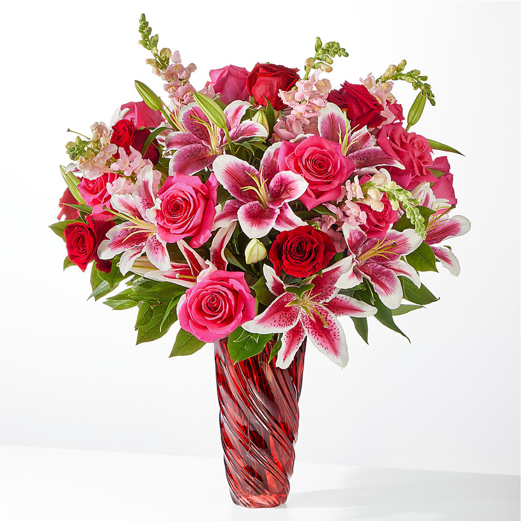 Always You Bouquet with Luxe Swirl Vase – My Sisters Garden, Higginsville MO
