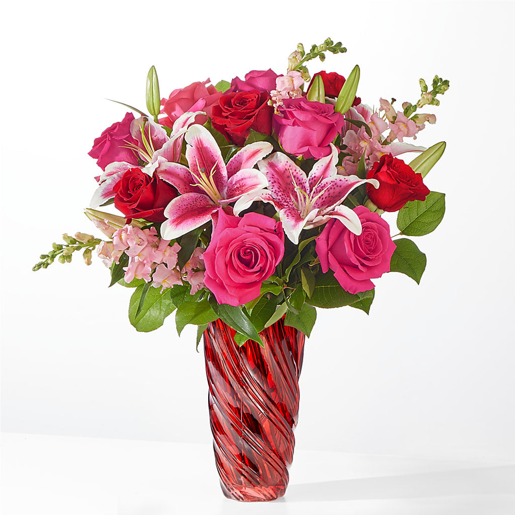 Always You Bouquet with Luxe Swirl Vase – My Sisters Garden, Higginsville MO