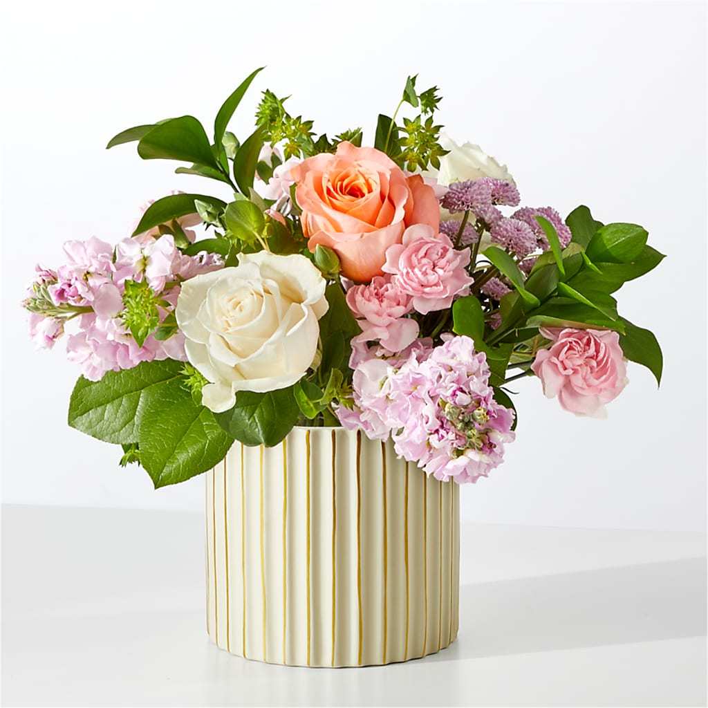 French Market Bouquet with Ivory Vase – My Sisters Garden, Higginsville MO