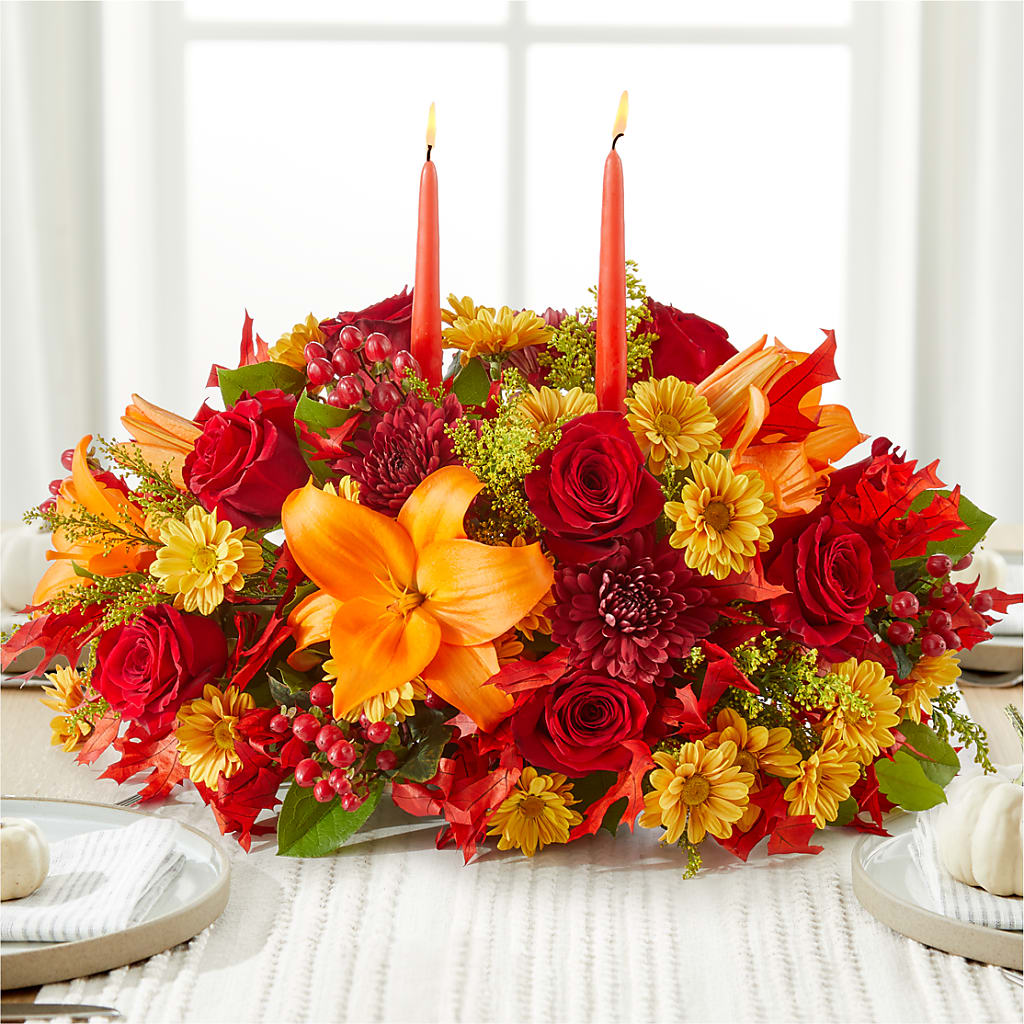 Autumn's Embrace Centerpiece – My Sisters Garden, Higginsville MO