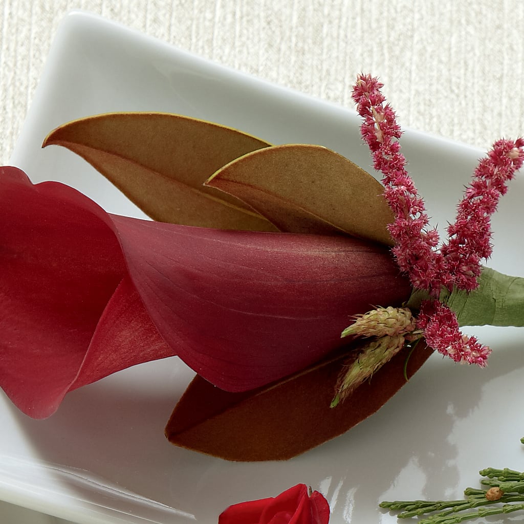 Red Calla Boutonniere – My Sisters Garden, Higginsville MO