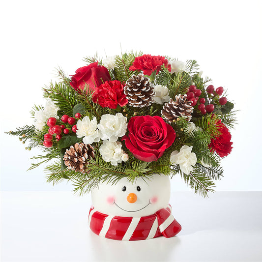 Jolly Snowman Bouquet –  My Sisters Garden, Higginsville MO