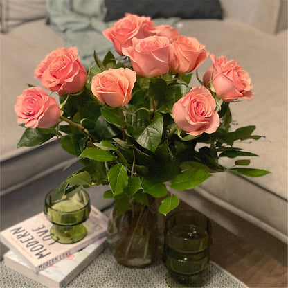 Long Stem Pink Rose Bouquet –  My Sisters Garden, Higginsville MO