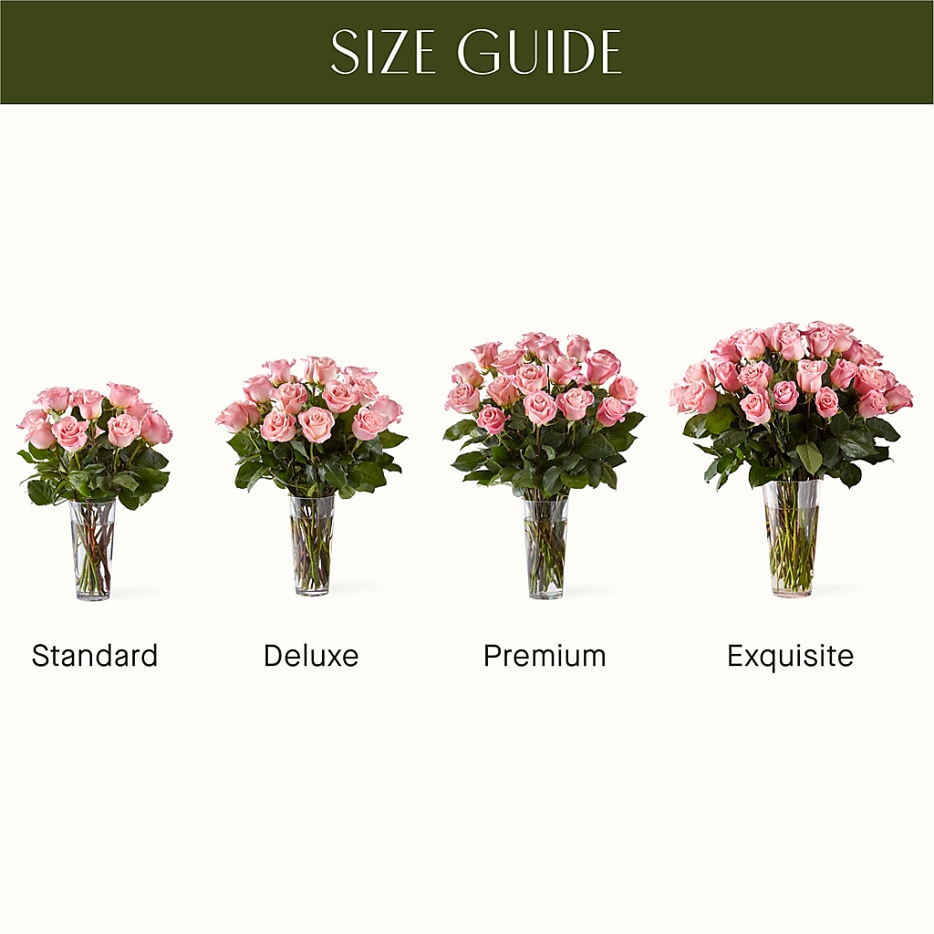 Long Stem Pink Rose Bouquet –  My Sisters Garden, Higginsville MO