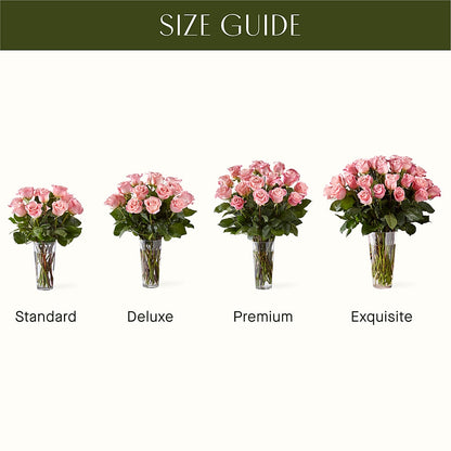 Long Stem Pink Rose Bouquet –  My Sisters Garden, Higginsville MO