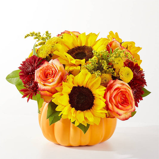 Golden Gourd Pumpkin Bouquet –  My Sisters Garden, Higginsville MO
