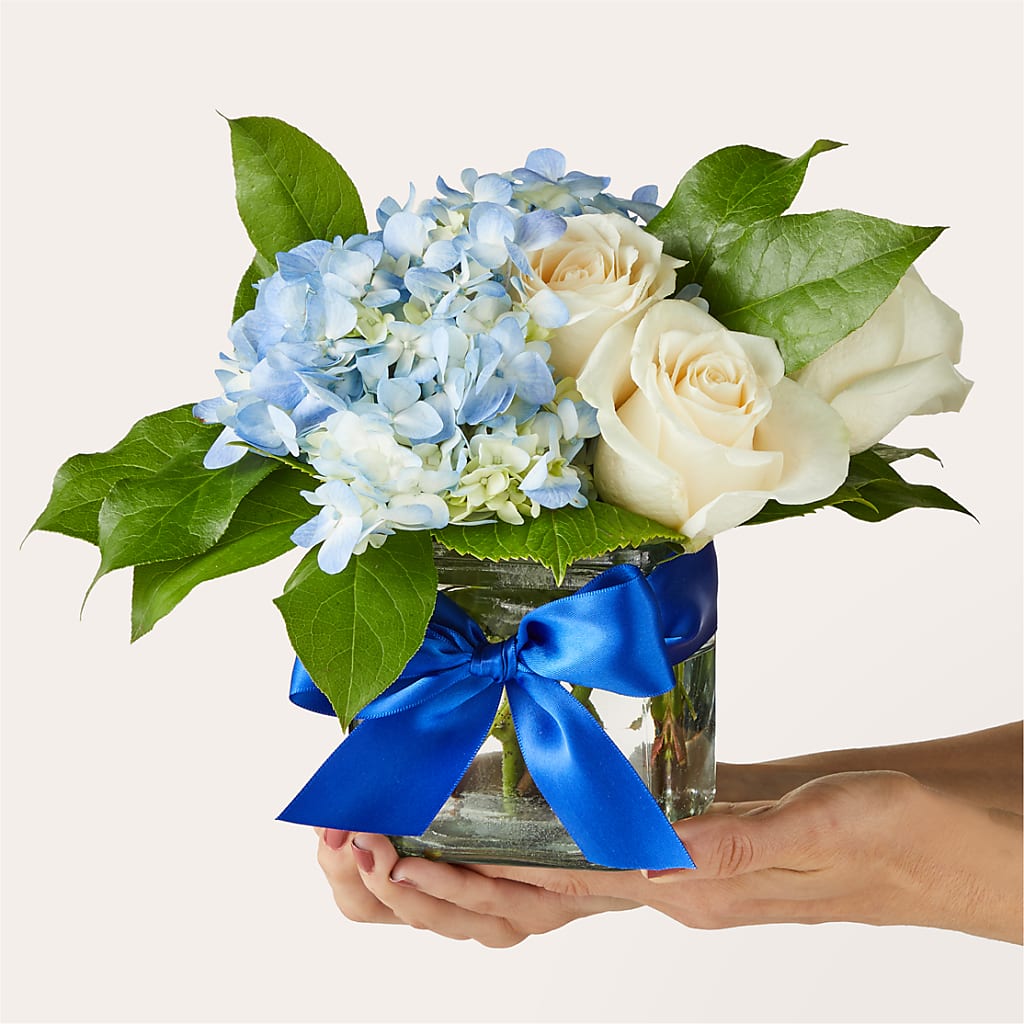 Sky Blue Delight Bouquet –  My Sisters Garden, Higginsville MO