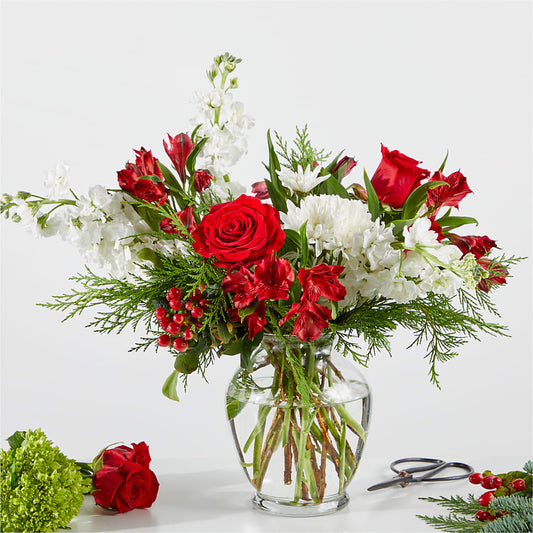 Merry Moment Bouquet – A Florist Original –  My Sisters Garden, Higginsville MO