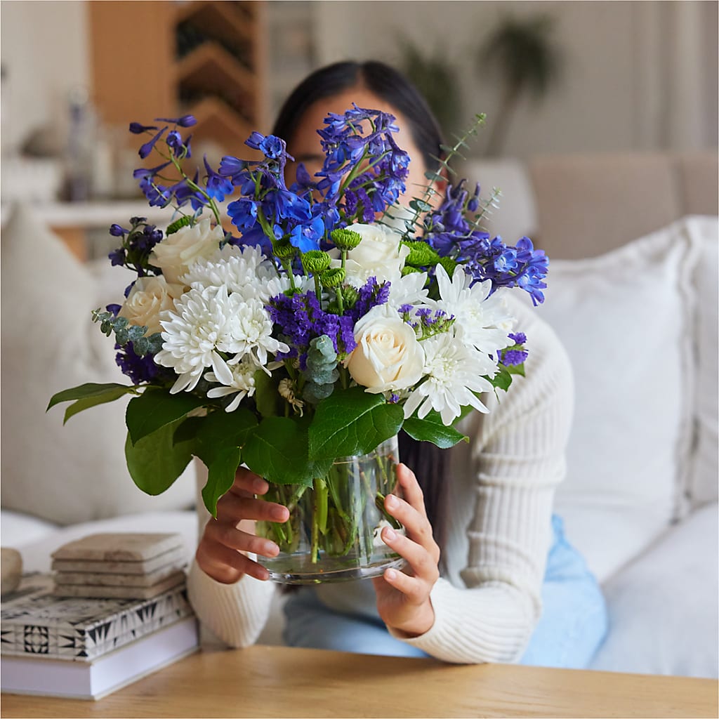 Cerulean Waves Bouquet –  My Sisters Garden, Higginsville MO