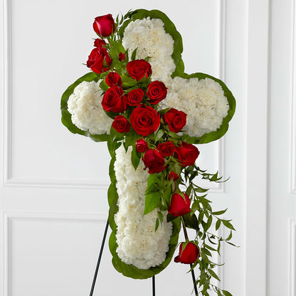 Floral Cross Easel –  My Sisters Garden, Higginsville MO