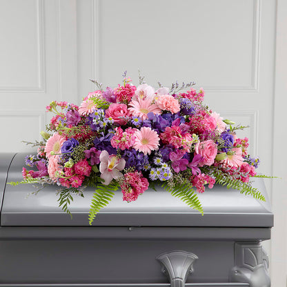Glorious Garden Casket Spray –  My Sisters Garden, Higginsville MO