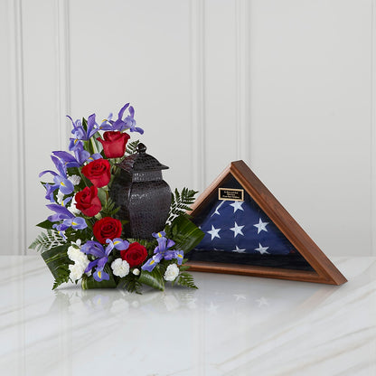 Patriotic Tribute Arrangement –  My Sisters Garden, Higginsville MO