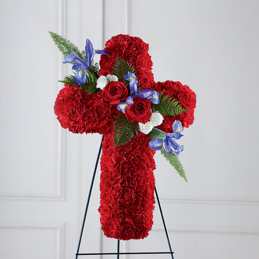 Faithful Hero Floral Cross –  My Sisters Garden, Higginsville MO