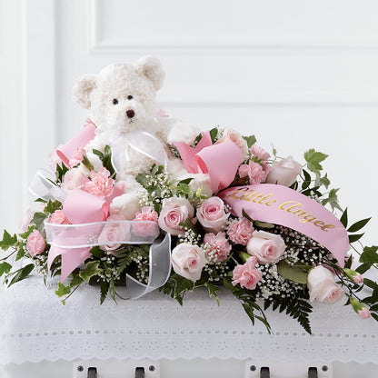 Touch of Sympathy Casket Spray –  My Sisters Garden, Higginsville MO