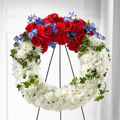 Patriotic Passion Wreath –  My Sisters Garden, Higginsville MO
