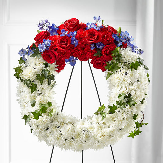 Patriotic Passion Wreath –  My Sisters Garden, Higginsville MO