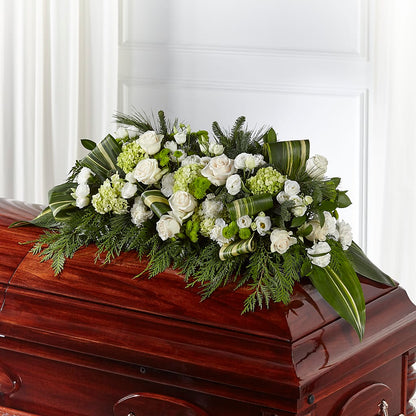 Hopeful Gesture Casket Spray –  My Sisters Garden, Higginsville MO