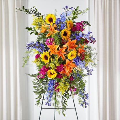 Sunlit Memories Standing Spray (Standard) –  My Sisters Garden, Higginsville MO