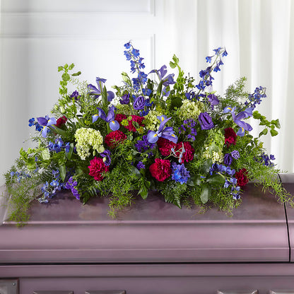 Always Treasured Casket Spray –  My Sisters Garden, Higginsville MO
